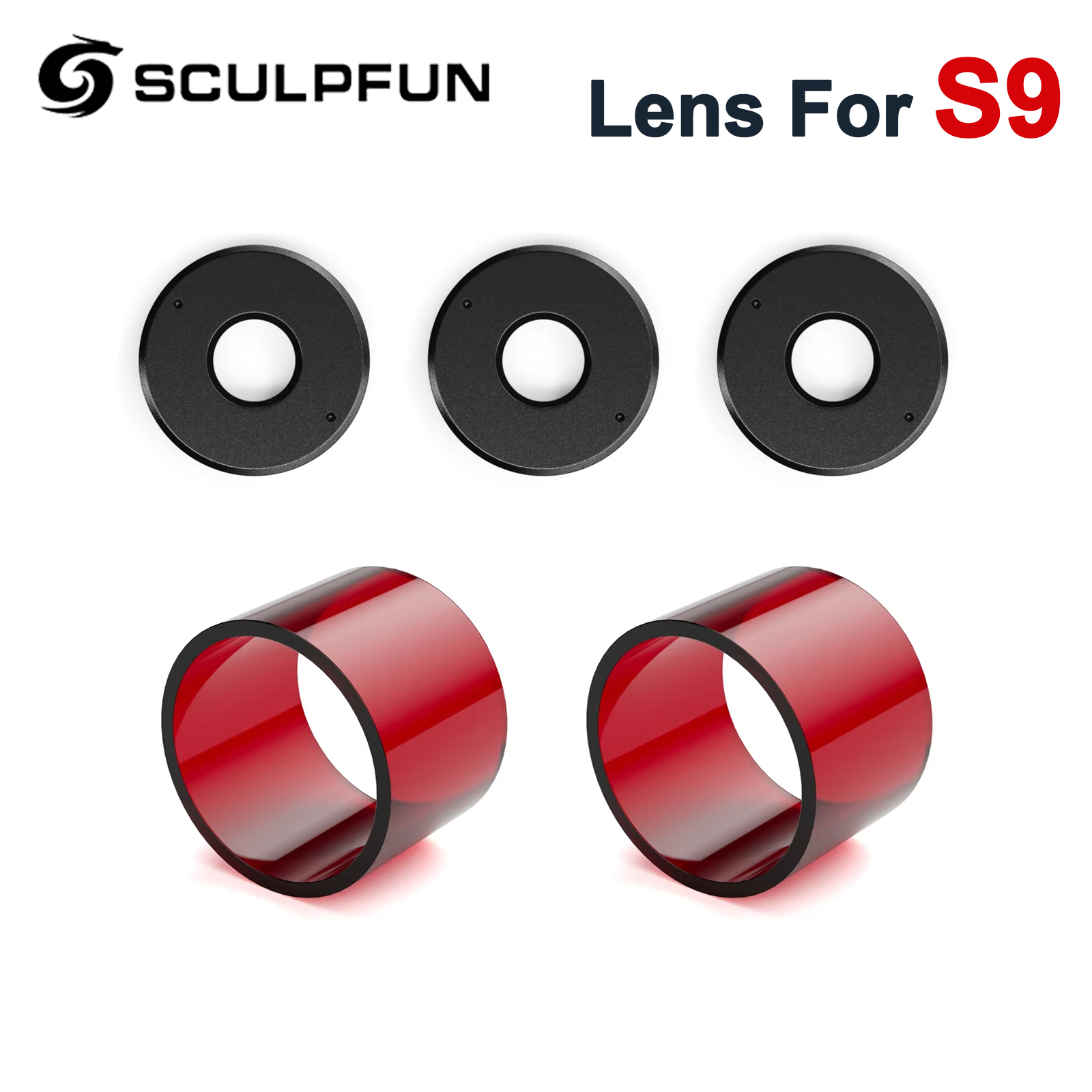 Laser Focus Lens - SCULPFUN S9 초점 렌즈 3Pcs 씰링
