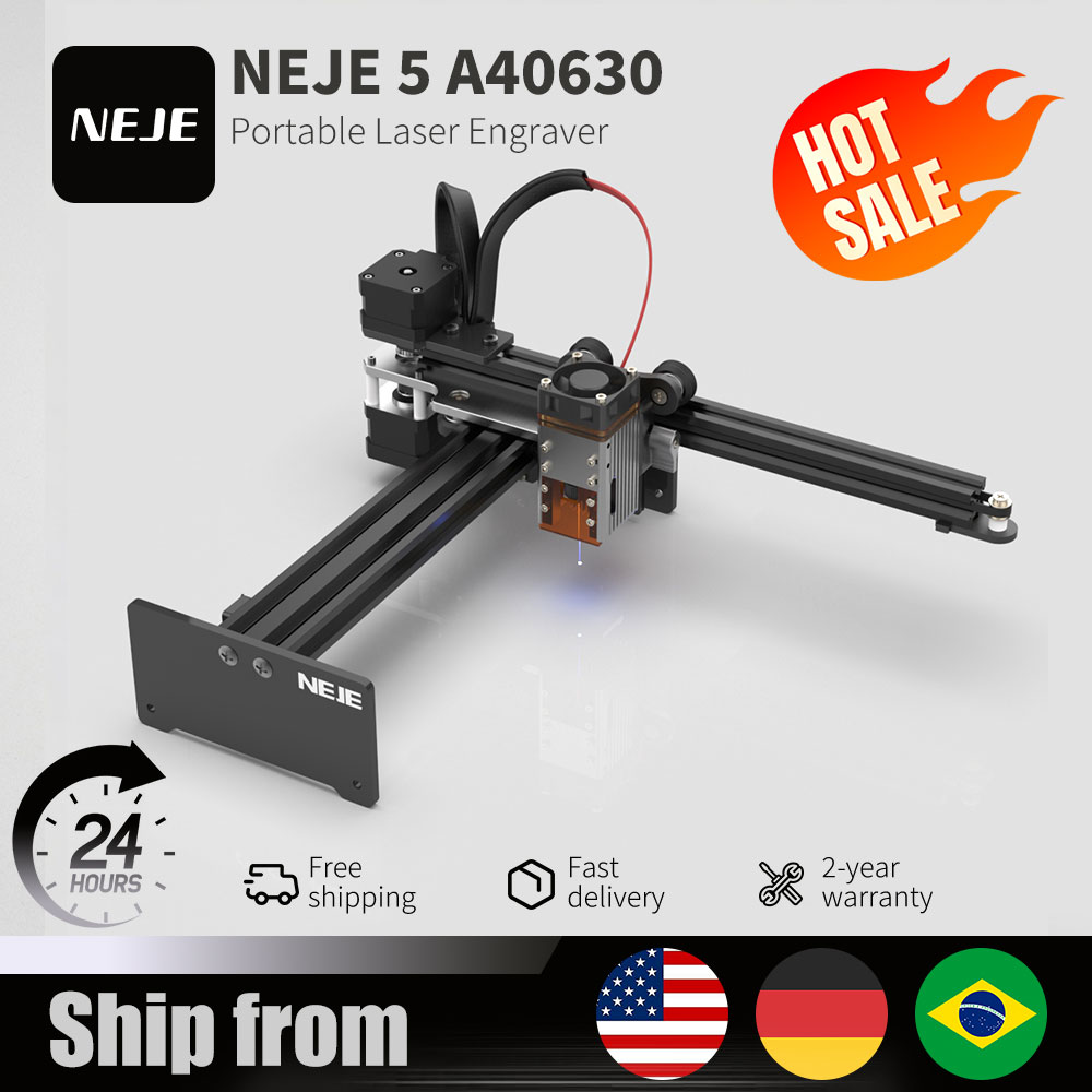 Industrial Laser Etching Machine - NEJE 5 A40630 20W 휴대용 소형