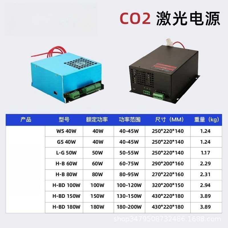 CO2 레이저 튜브 전원 공급 장치 60W‑150W,  - Laser Power Supply 60W 리뷰 및 가격