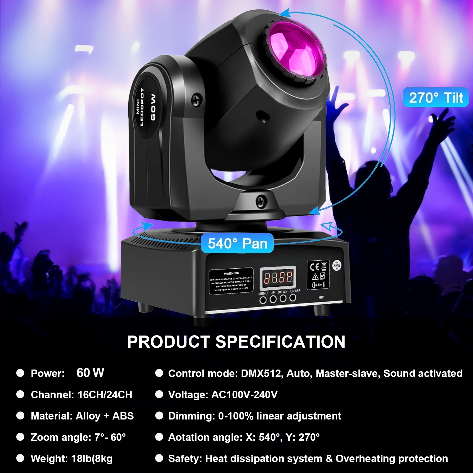 클럽 Dj 무대 조명 파티 디스코 결혼식 이벤트에 대  - Laser Power Supply 60W 리뷰 및 가격