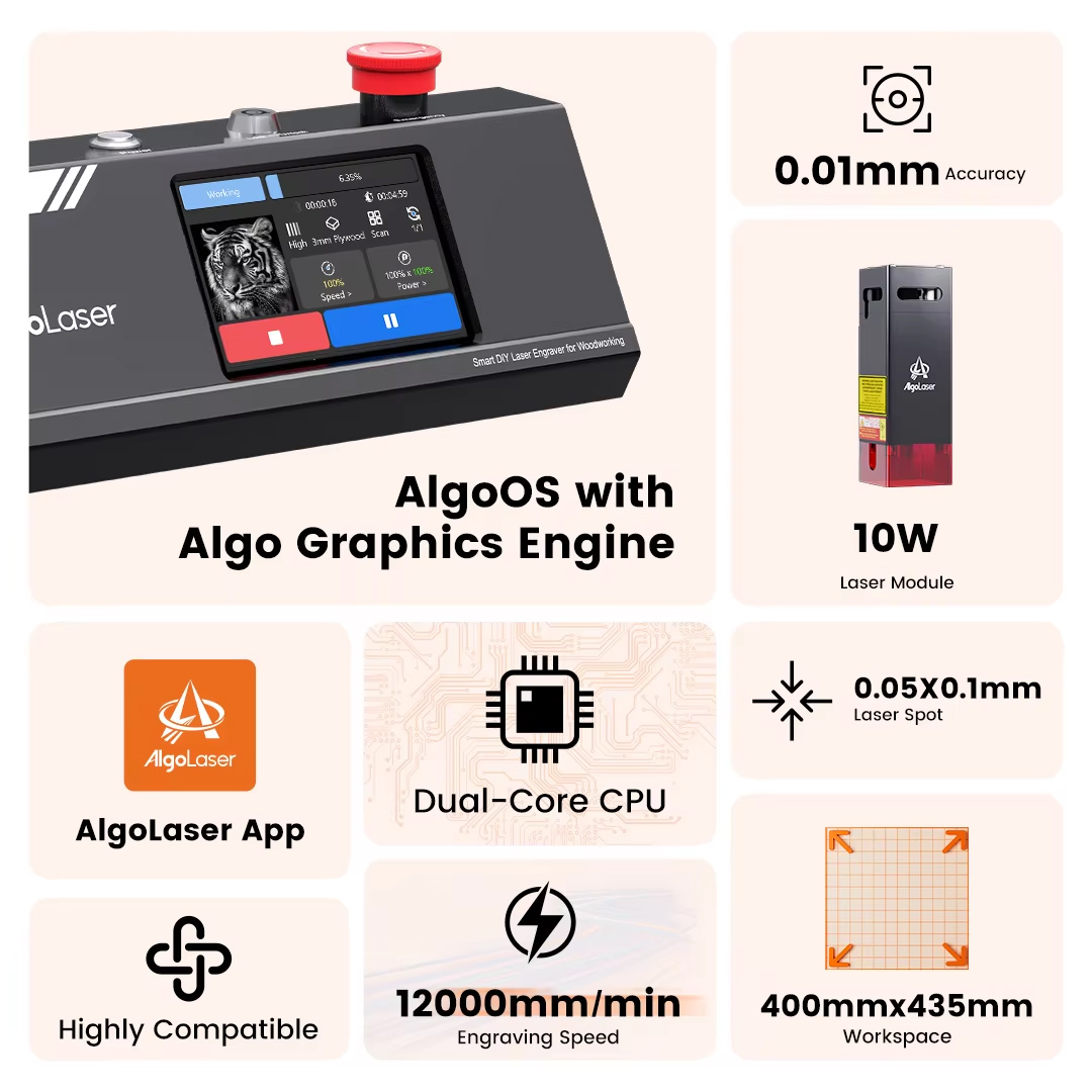알골레이저 DIY 테이블 40*43cm CNC 레이저  - Industrial Laser Etching Machine 리뷰 및 가격
