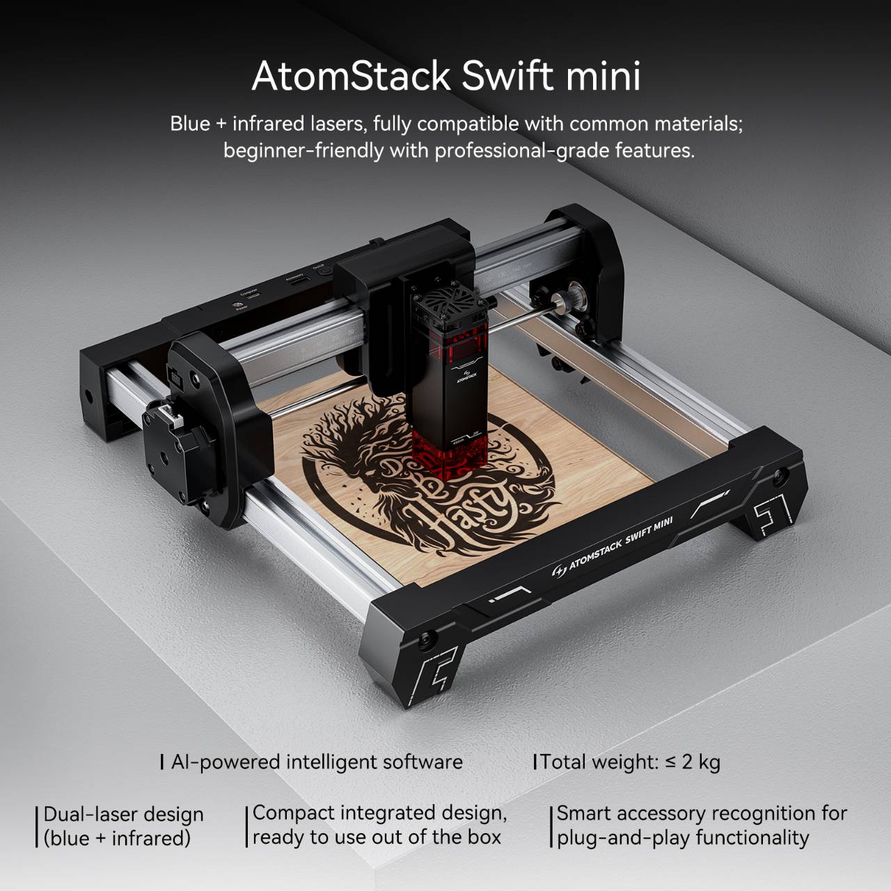 ATOMSTACK Swift 미니 레이저 조각기 휴대용 - Industrial Laser Printing 리뷰 및 가격