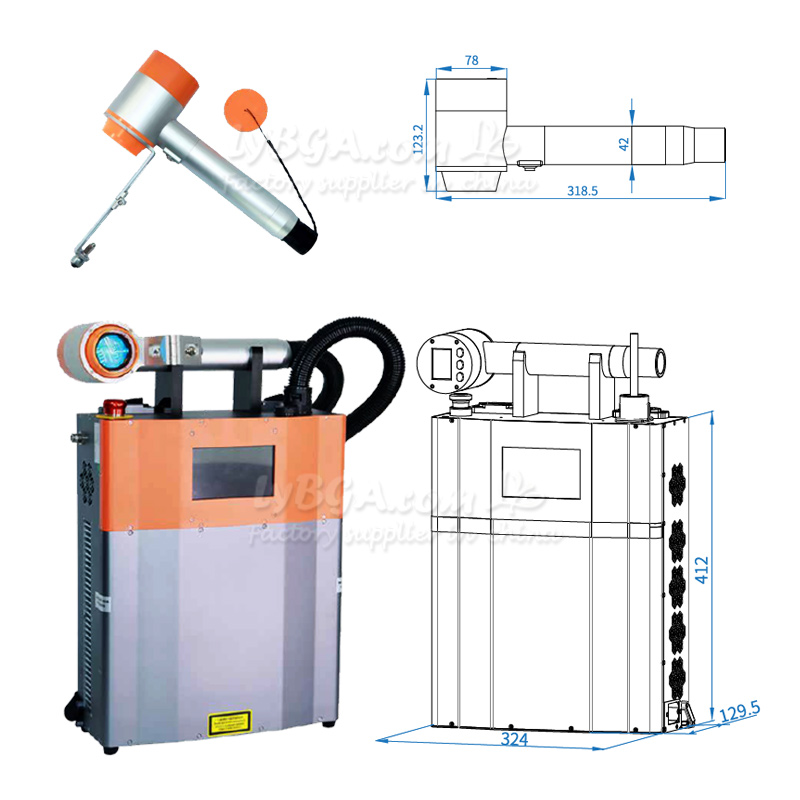 LY-LCG100A 100W 펄스 레이저 클리닝 머신  - Industrial Laser For Cleaning 리뷰 및 가격