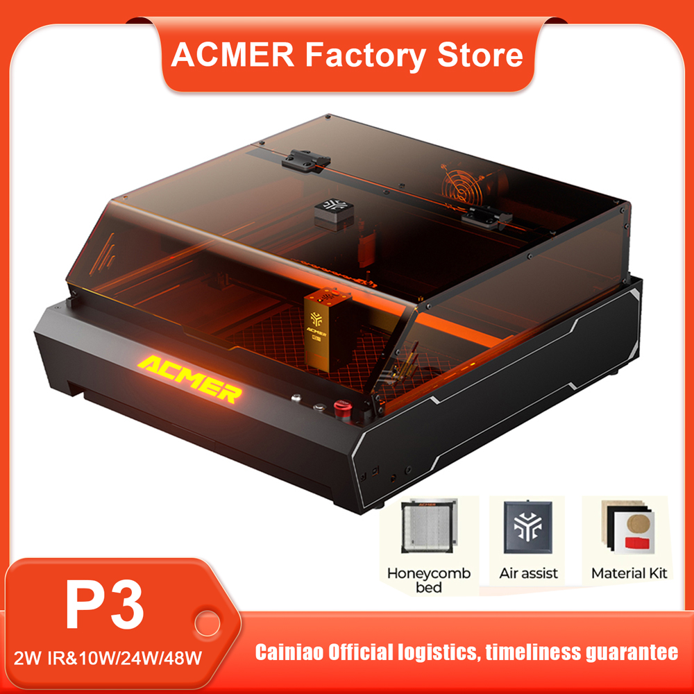 ACMER P3 48W 24W 10W+IR 2W 레이저 - Industrial Laser Etching Machine 리뷰 및 가격
