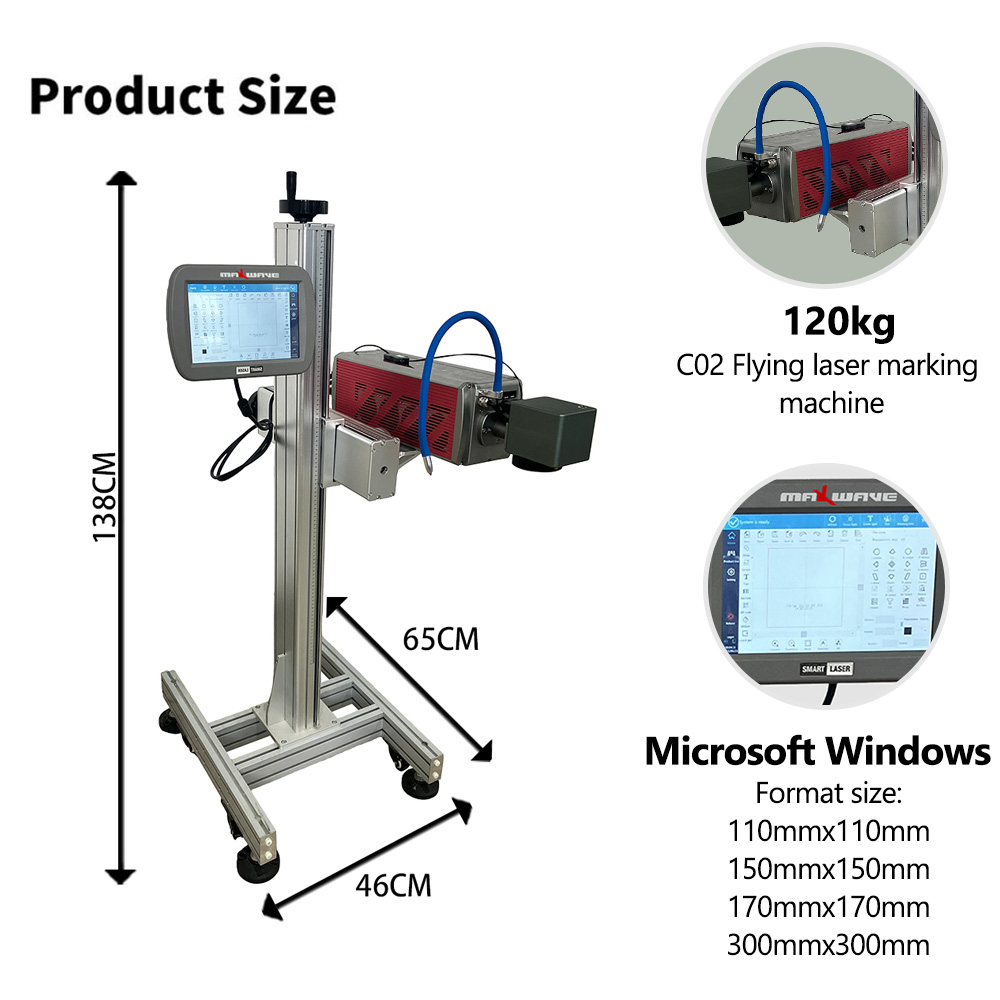 다용도 CO2 플라잉 레이저 마킹기, 맞춤형 조각 범위 - Industrial Laser Printing 리뷰 및 가격