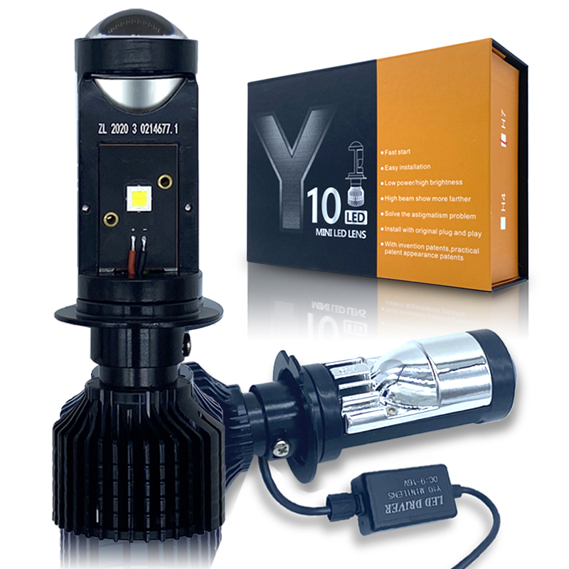 Canbus 램프 H4 H7 LED Y10 슈퍼 미니  - Laser Focus Lens 리뷰 및 가격