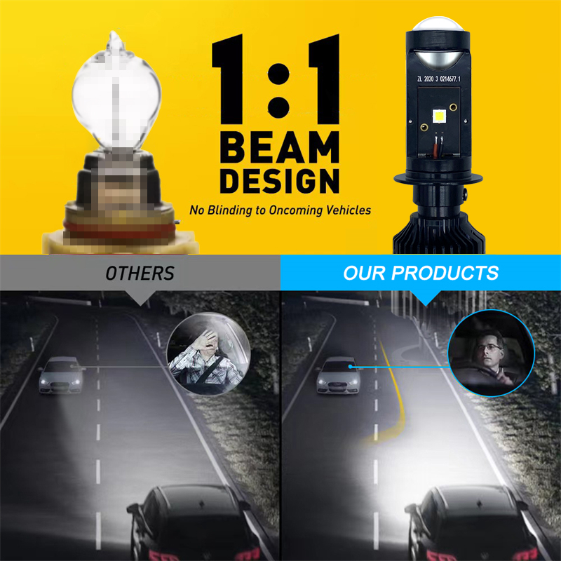 Canbus 램프 H4 H7 LED Y10 슈퍼 미니  - Laser Focus Lens 리뷰 및 가격
