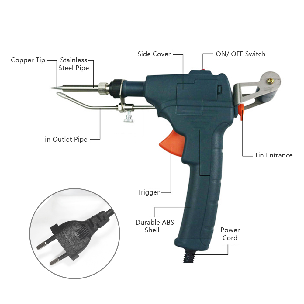 60W 휴대용 납땜총 내부 가열 전기 납땜 인두 주석  - Industrial Laser Welding Tool 리뷰 및 가격